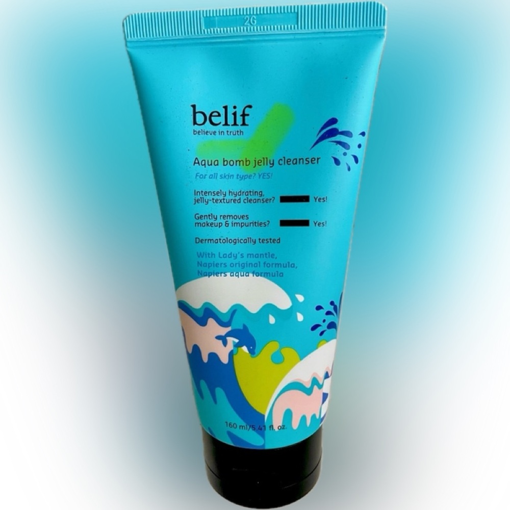 belif Aqua Bomb Jelly Cleanser Makeup Remover New Korean Skincare K-Beauty